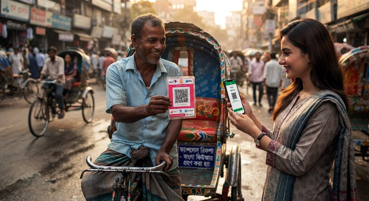 ১ নভেম্বর থেকে দেশজুড়ে চালু হচ্ছে পিটুপি ‘বাংলা কিউআর’ রিকশা ভাড়া থেকে ফুটপাতের চা-স্টল: খুচরা লেনদেনে ইতিহাস গড়তে যাচ্ছে বাংলাদেশ