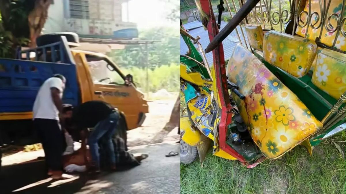 চাঁদপুরে ত্রিমুখী সংঘর্ষে সিএনজি চালকসহ নিহত ২